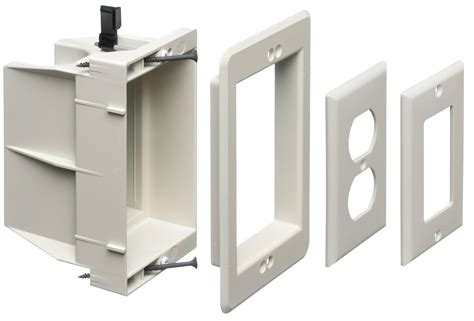 arlington dvfr1w 1 recessed electrical outlet mounting box single gang|Arlington dvfr1w.